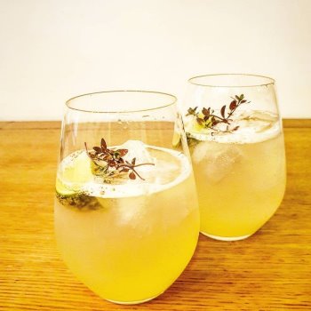Cocktail Lemon Elderflower Spritzer