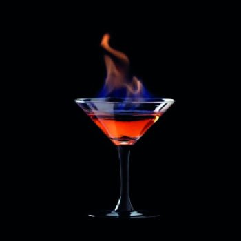 Cocktail Flaming Lamborghini