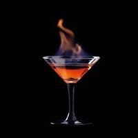 Flaming Lamborghini